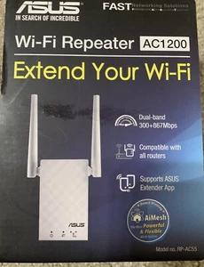 ASUS AC1200 Ripetitore WiFi Dual Band e Range Extender (RP-AC55) - Copertura fino a - Foto 1 di 8