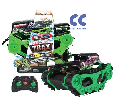 Monster Jam, Official Grave Digger Trax All-Terrain Remote Control Vehicle NEW - Image 1 of 4