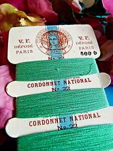 001F Ravishing Card Silk Floche Superfine Cordonnet National V. F.Green N° 22