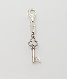 Gorgeous Sparkling Solid English Letter "A" Key Clip-on Charm 925 Unique #21411 - Picture 1 of 21