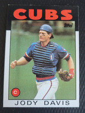 1986 Topps TCG Catcher JODY DAVIS Chicago Cubs MLB Baseball Card #767