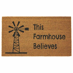 This Farmhouse Believes Coir Mat, All Seasons, Home Decor, Accent Rugs, 1 Piece - Picture 1 of 1