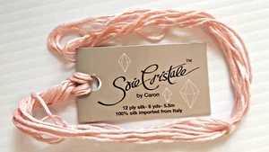 Soie Cristale #2037 12 Strand Silk Floss 4 Yards Pale Pink Caron - Picture 1 of 2