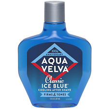 Aqua Velva after Shave, Classic Ice Blue, Soothes, Cools, 7 Ounce
