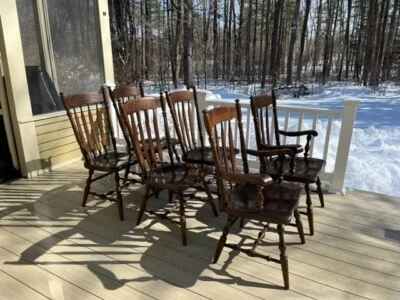 Набор из 6 красивых стульев для столовой Ethan Allen Old Tavern Pine Collection - Изображение 1 из 4