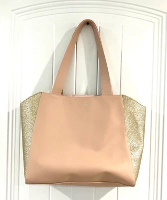 Bolso de Hombro Jimmy Choo Perfumes Rubor Rosa y Dorado Brillo Cuero Sintético Foto 1 de 4