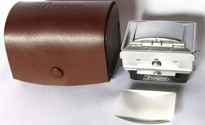 Exakta Ihagee WLF Viewfinder View Finder W/2 Glass Focus Screens + Leather Case - Image 1 of 4