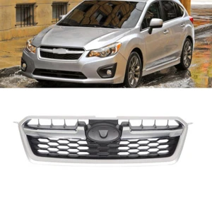 Fit For Subaru Impreza 2012-2014 Chrome Shell Chrome Trim Grille Assembly - Picture 1 of 11