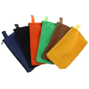 6Pcs Canvas Tool Bag Pouch with Zipper Closure for Home and Travel Storage - Imagen 1 de 12