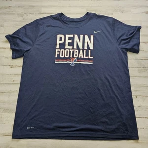 Penn Quakers FOOTBALL Nike Dri-Fit Men's 3XL Wicking Tee Shirt UPENN Ivy League - Picture 1 of 5