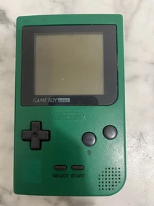 Console Retroilluminato Nintendo Gameboy Game Boy Pocket MGB - 001 Verde LEGGI - Foto 1 di 9