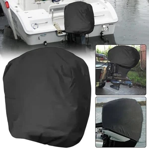 100 - 150 HP BLACK Universal Trailerable Outboard Boat Motor Engine Hood Cover - Picture 1 of 10