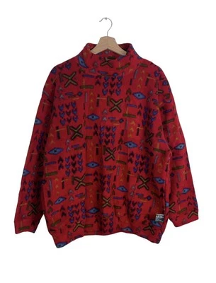 Vintage 90s Pro Spereo Polartec Fleece Pullover Japan Tribal ARTEC Fabric L - Image 1 of 4