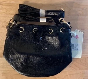 Girls Black Patent Leather Purse GB Girls Brand NEW With Tags NWT - Picture 1 of 5