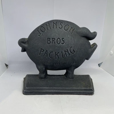Tope de puerta de cerdo de hierro fundido Johnson Bros de colección cortes de calidad desde 1884 Foto 1 de 4