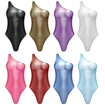 Damen Reizwäsche Tanzbody Bodysuit Durchsichtiger Jumpsuit Sheer Dessous Party - Bild 1 von 3