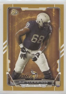 2015 Bowman Rookies Gold /399 TJ Clemmings #77 RC - Image 1 of 2