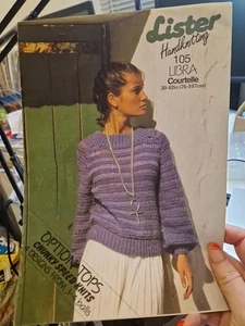 Lister Libra knitting pattern 105 4 designs Chunky Speed Knits Original 30-42" - Picture 1 of 5