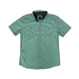 Vintage Lee Men's XL Mint Green Short Sleeve Button-Down Shirt - Picture 1 of 6