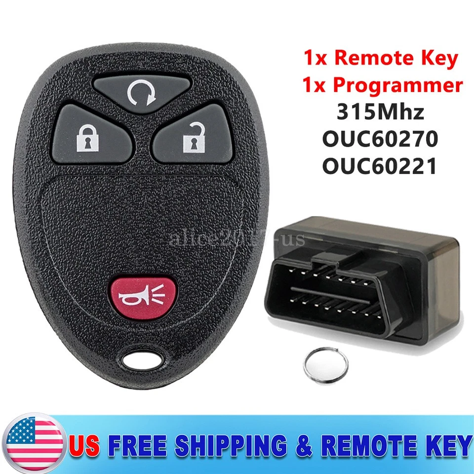 Llavero de coche 4Btn + programador para GMC Sierra 1500 2500 3500 HD 2011 2012 2013 Foto 1 de 4