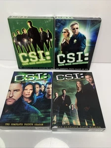 CSI Complete Season 1, 3, 4, 5 DVD Box Set Lot Crime Scene Investigation - Picture 1 of 4