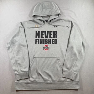 Nike Ohio State Buckeyes Pullover Hoodie Herren XL grau 2024 Champs Therma Fit - Bild 1 von 8