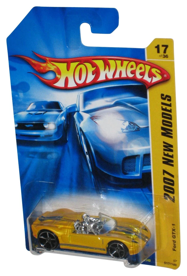 Hot Wheels 2007 New Models 17/36 Yellow Ford GTX-1 Toy Car 017/180 - Image 1 of 1