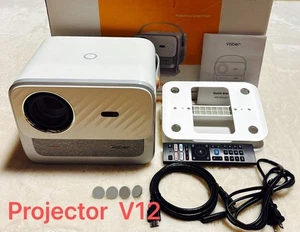 YABER V12 Projector Full HD 4K Supported High Brightness 100V Japanese Spec Used - Picture 1 of 8