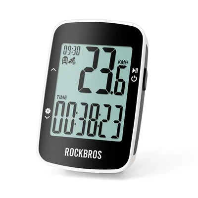 ROCKBROS Fahrradcomputer Kabellos GPS Fahrrad Tacho 2,3" mit 18h LED Display DHL - Bild 1 von 4
