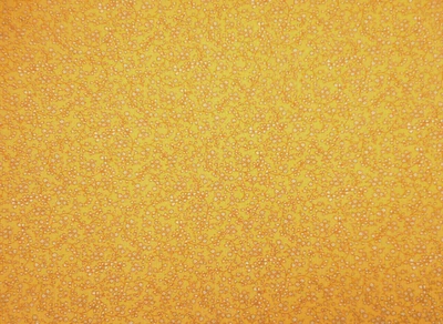 30s Reproduction Fabric 1 1/4 Yard Tiny White Floral on Yellow Premium Cotton - Image 1 of 2