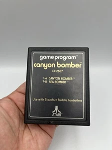 Canyon Bomber (Atari 2600, 1978) Game Cartridge Only Tested Cleaned CX2607 - Picture 1 of 4