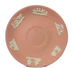 Vintage ROSA Wedgwood Jasperware Rosa Tee Untertasse Cherubs Kinder 5,5" Teller Elfenbein  - Bild 1 von 14