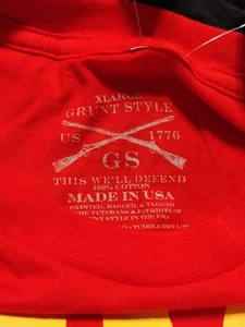Grunt Style USMC Corps NEW T-Shirt Red We Are Amphibious Size XL - Picture 1 of 10