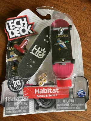 Tech Deck Habitat Rare Fingerboard Stefan Janoski w Grip Tape Wheels Skate Tool - Image 1 of 3