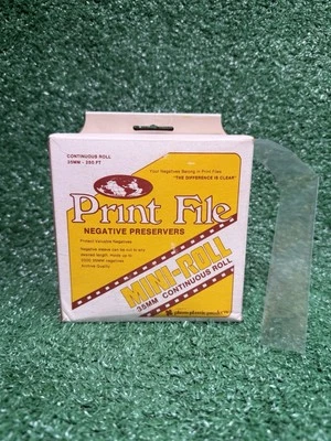 PRINT FILE 35 NEGATIVE FILM PRESERVERS 250 ft Roll Lightly Used - Image 1 of 4