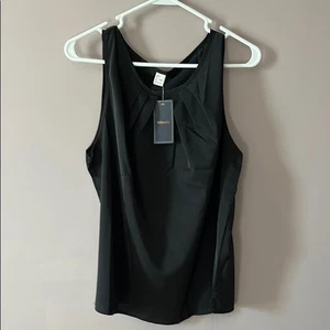 Milumia Damen ärmellose Arbeitsblusen Freizeit Plissee Tank Tops - Bild 1 von 3