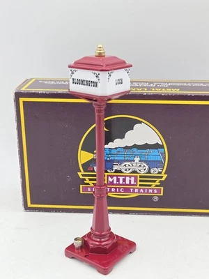 Lámpara de calle MTH O Gauge LCCA 1997 #57 granate Boulevard como nueva Foto 1 de 4