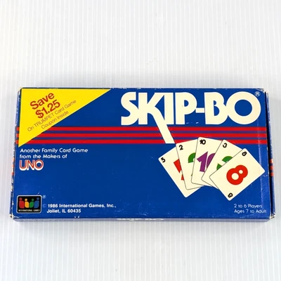 Vintage Skip-Bo Family Card Game 1986 100% COMPLETO com Instruções - Imagem 1 de 4