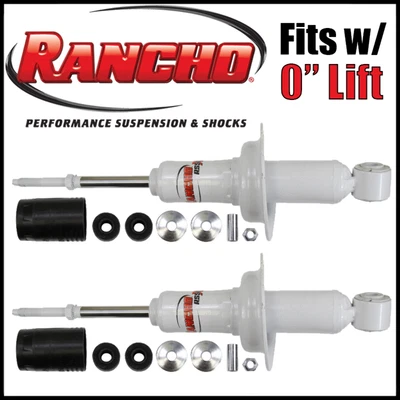 Par de puntales de suspensión delantera Rancho RS5000X aptos para Infiniti QX56 2004-08 con elevación de 0" Foto 1 de 3