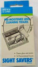 Bausch and Lomb Sight Savers Pre-Moistened Lens Cleaning Tissues  Box of 14