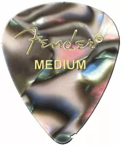 6 x Fender 351 Shape Classic Celluloid Guitar Picks Medium Thin & Heavy Plectrum - Picture 1 of 6