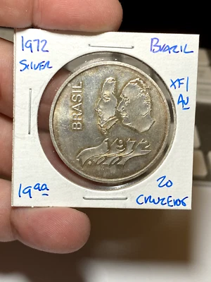 1972 Brazil 20 Cruzieros Silver - Image 1 of 2