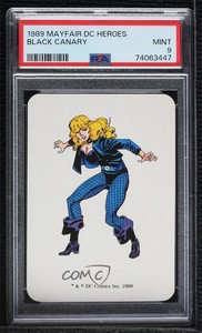 1989 Mayfair Games DC Heroes Black Canary PSA 9 MINT 0x1m
