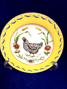 Claire Murray PROVENCE Speckled Hen Salad Plate - Picture 1 of 3
