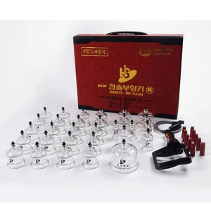 30 Cups Hansol Massage Cupping Set Relief Pain Vacuum Therapy Medical Korea - Picture 1 of 2