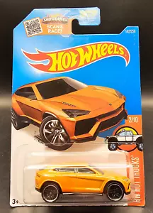 2016 Hot Wheels - LAMBORGHINI URUS #142 orange - HW Hot Trucks - Picture 1 of 2
