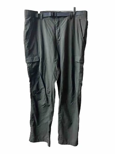 Columbia Omni Shade Herren 40 x 30 dunkelgrau Cargo schnelltrocknend Nylon Hose mit Gürtel - Bild 1 von 11