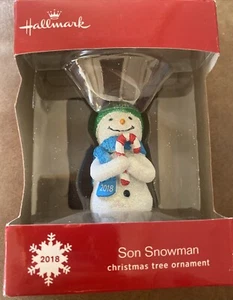 Figura adorno muñeco de nieve Hallmark Son 2018 - Imagen 1 de 6
