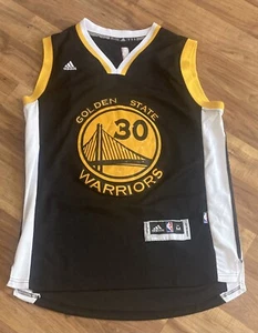 Stephen Curry Golden State Warriors NBA Jersey Size Medium Adidas Swingman Black - Picture 1 of 3