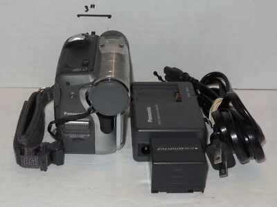 Panasonic PV-GS50D Silver Digital MiniDV Camcorder 12x Optical Zoom Tested Works - Image 1 of 4